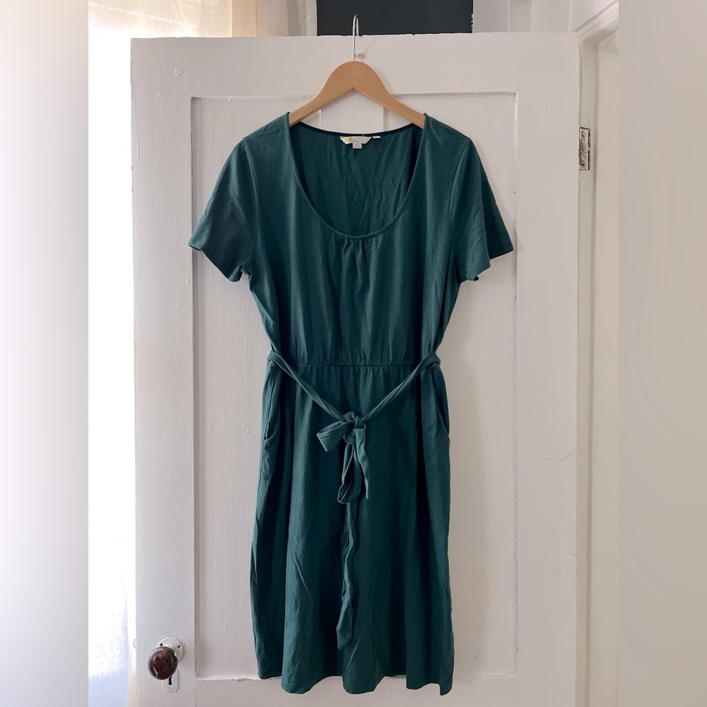 Boden Green Short Sleeve Dress